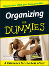 Cover image for Organizing For Dummies